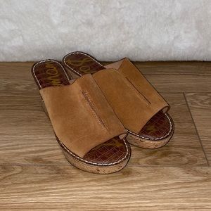 Sam Edelman Ranger Suede Wedge Sandals size 9